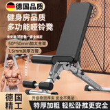 京厽德国品质哑铃凳卧推家用折叠家庭多功能飞鸟健身椅子器材男仰卧起 12合一升级款1.2mm加粗管壁双螺