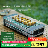法诗缇（Fastee）电烤炉烤肉锅电烤盘 家用电烧烤炉烤串机 2200W大功率无浓烟户外电烤架烤串烤肉 电烤炉（单烤网） 1层