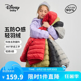 迪士尼（DISNEY）女童轻薄羽绒服耐脏油污90白鸭绒儿中大童衣服24冬DB431KE05紫130