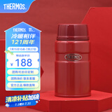 膳魔师（THERMOS） 焖烧杯大容量保温饭盒316L不锈钢闷粥杯焖烧罐保温桶饭桶TCLE 红色 720ml