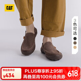 CAT卡特休闲鞋皮鞋25春一脚蹬鞋子男士舒适凉爽低帮船鞋P726151