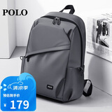 POLO商务双肩包男士旅行背包男书包14英寸出差电脑包生日礼物送男友