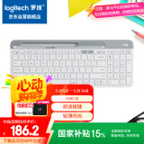 罗技（Logitech）时尚系列 K580 键盘 蓝牙键盘 办公键盘 无线键盘 便携超薄键盘 笔记本键盘 平板键盘 芍药白