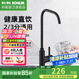 科勒（KOHLER） 厨房净水龙头可芙家用2分3分全铜大流量直饮设备专用水龙头45406 高流速净水器龙头(黑色）
