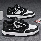 逐升板鞋男2025秋季新款潮流男鞋百搭运动休闲青少年厚底小众潮鞋子男 RF-8110黑色 41