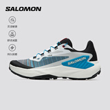 萨洛蒙（Salomon）男款 户外运动舒适透气稳定支撑轻量包裹中距离越野跑鞋 GENESIS 超越蓝 477634 42 (UK8丨 42)
