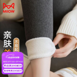 猫人【亲肤羊羔绒】女士打底裤袜女加绒加厚外穿显瘦保暖棉裤灰色