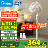 美的（Midea）【幸运草安睡Promax】家用空气循环扇/国家补贴/直流变频静音电风扇/负离子净化落地扇遥控APP互联