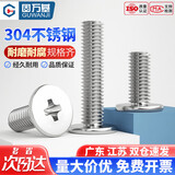 固万基 304不锈钢薄平头螺丝钉CM十字槽扁平头螺丝笔记本数码机螺钉 M3*18[50只]
