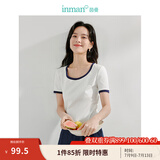 茵曼（INMAN）多色无袖显瘦吊带背心T恤女装2025夏季新款简约休闲百搭圆领上衣 牙白色-18424213 M