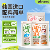 艾唯倪米饼儿童零食磨牙饼干宝宝零食纯净配料韩国进口30g*3