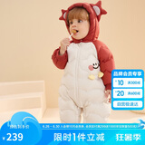巴拉巴拉童婴儿连体羽绒服连体衣宝宝衣服冬哈衣爬服208424120202