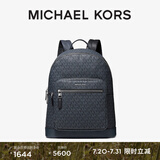 MICHAEL KORS迈克高仕 MK Hudson 男士大容量双肩包电脑包 深蓝/黑色 502（老花款） 常规