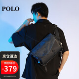 POLO单肩包男士机能风斜挎包男iPad包商务手机包运动挎包轻便大容量
