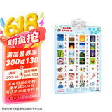幼儿启蒙有声挂图 看图识字 3-6岁儿童早教玩具启蒙认知看图识字看图识物点读发声挂图