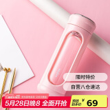 木吉乇mojito玻璃杯水杯男女便携大容量家用茶水分离过滤创意泡茶杯