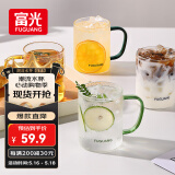 富光玻璃杯水杯子茶杯具凉水杯牛奶啤酒果汁杯子耐高温马克杯家居馆