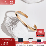 丹尼尔惠灵顿（DanielWellington）dw手镯男女 经典开口情侣手镯时尚饰品 生日礼物送女友 玫瑰金大号 DW00400001