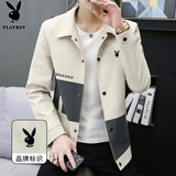 花花公子（PLAYBOY）夹克男外套男秋冬季男士韩版潮流男装休闲宽松上衣服