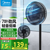 美的（Midea） 电风扇 家用风扇7叶落地扇立式轻音节能大风量电扇台扇迷你扇台立两用转页扇 【台立两用丨7叶劲风 】SAF30AB 家用落地扇