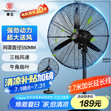华生（Wahson）工业风扇电风扇强力超大落地扇大风力工厂车间工业扇商用风扇交流定频工业电风扇牛角扇FL-50加强