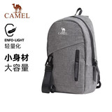 骆驼斜挎包通勤包邮差包骑行机车背包运动单肩包潮573C165030A深灰色