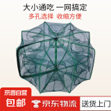 鱼网虾笼捕鱼笼自动折叠抓黄鳝笼捕虾网工具渔具捉龙虾网多口捕鱼 6孔（直径53cm左右）