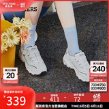 斯凯奇（Skechers）小白熊女鞋夏季厚底百搭老爹鞋透气熊猫鞋休闲运动鞋99999863