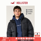 HOLLISTER24冬季款保暖黑色立领厚夹克棉服外套男装KI332-4106 黑色 L (180/108A)
