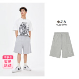 美特斯邦威休闲短裤男款合集夏季时尚牛仔短裤系带短裤-不参与店内买免活动 I款-中花灰 S 165/72A
