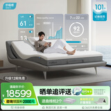 舒福德AI智能科技一键入眠床电动按摩升降零重力S100 灰色 1.5米整体