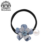 Royal sasa新年礼物发圈发饰女头饰仿水晶花朵高弹力头绳头花橡皮筋发绳