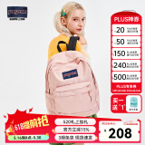 JANSPORT杰斯伯双肩包女学生26L书包男运动休闲背包520 4QUT7N8蜜蜡粉-侧边袋