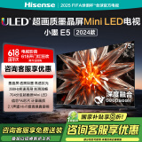 海信电视小墨 E5 2024款 75英寸 DeepSeek AI电视 704分区 Mini LED墨晶屏75E5N-D 政府补贴20%