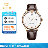 天王（TIAN WANG）手表男 生日礼物皮带石英男表玫瑰金色GS31132P.D.LC.W