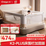 丸丫婴儿床围栏宝宝防摔护栏床边防掉档板免打孔加固床头三面1.5*2.0