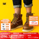 CAT卡特马丁靴工装靴子男鞋牛皮户外美式复古机车靴P721411M3EDC36 棕黄P721411 39
