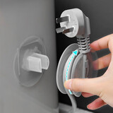 家の物语日本插头固定器免打孔理线器家用电源线电器线理线整理收纳绕线器