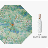 VONLILIENFELD费乐德自动太阳伞梵高油画伞安全节节收双层晴雨两用防晒防紫外线
