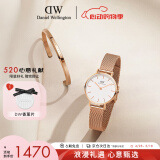 丹尼尔惠灵顿（DanielWellington）DW女士手表送女友礼物生日礼物DW00100219+大手镯