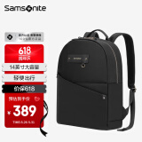 新秀丽（Samsonite）双肩包电脑包14英寸背包女大容量书包商务旅行包通勤笔记本包 BY9