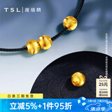 谢瑞麟（TSL）黄金转运珠足金路路通简约猫眼串珠不含手绳YS009 计价类（工费140元） 约0.2g