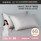 水星家纺枕套60支兰精天丝™棉凉感枕头套A类一对装枕头罩双人家用48x74cm