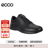 爱步（ECCO）休闲皮鞋男 轻便牛皮运动鞋健步鞋 欧文511734 51052黑色 44