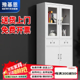 豫基恩 文件柜铁皮柜储物柜抽屉柜办公柜资料柜玻璃柜档案柜凭证柜柜子 中二斗器文件柜 0.5mm