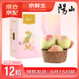京鲜生 【预售】正宗阳山水蜜桃 12粒装 单果4-5两 生鲜水果礼盒