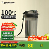 特百惠（Tupperware）晶彩mini塑料杯280ML 男女学生夏季水杯子儿童双饮口便携 酷炫黑