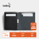 Bellroy澳洲 Note Sleeve Premium 春季新款简约皮革短夹尊贵版机能钱包 经典黑