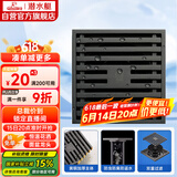 潜水艇（Submarine）MTK40-10黄铜镀镍枪灰色地漏卫生间淋浴超薄防臭地漏大排量40管径