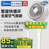 美的（Midea）空气循环扇电风扇落地扇安静轻音家用卧室电扇节能小风扇低噪循环轻羽扇 【整屋新风·台地两用】（FGA24TS）